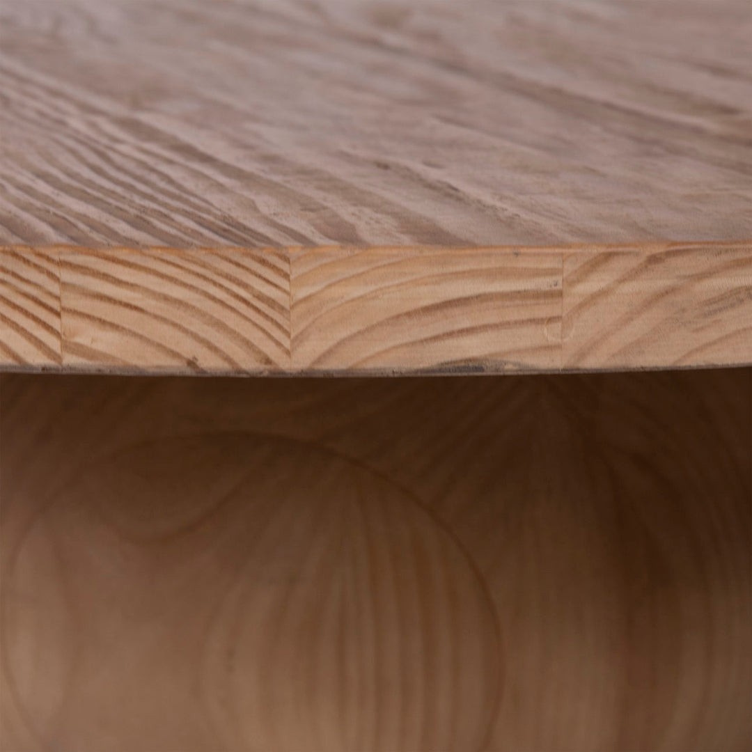 Bela Reclaimed Pine Coffee Table, Natural, detail 1 view