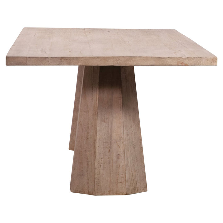 Jensen Reclaimed Pine Dining Table, profile view