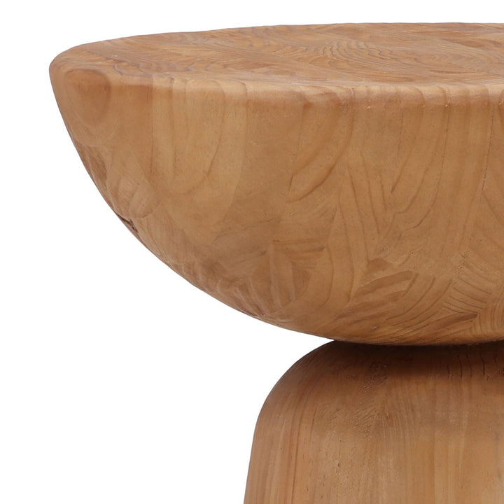 Camber Reclaimed Pine Side Table, detail 2 view
