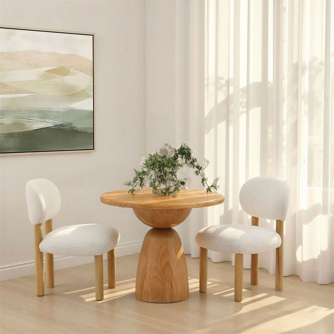 Cabren Reclaimed Pine Bistro Table, Natural, lifestyle view