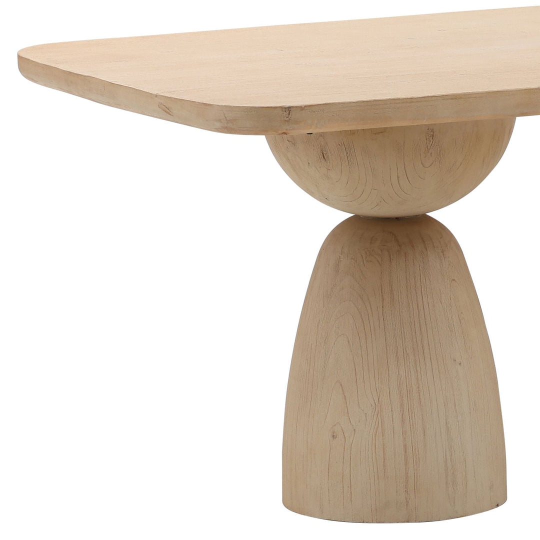 Caspian Reclaimed Pine Dining Table, detail 1 view