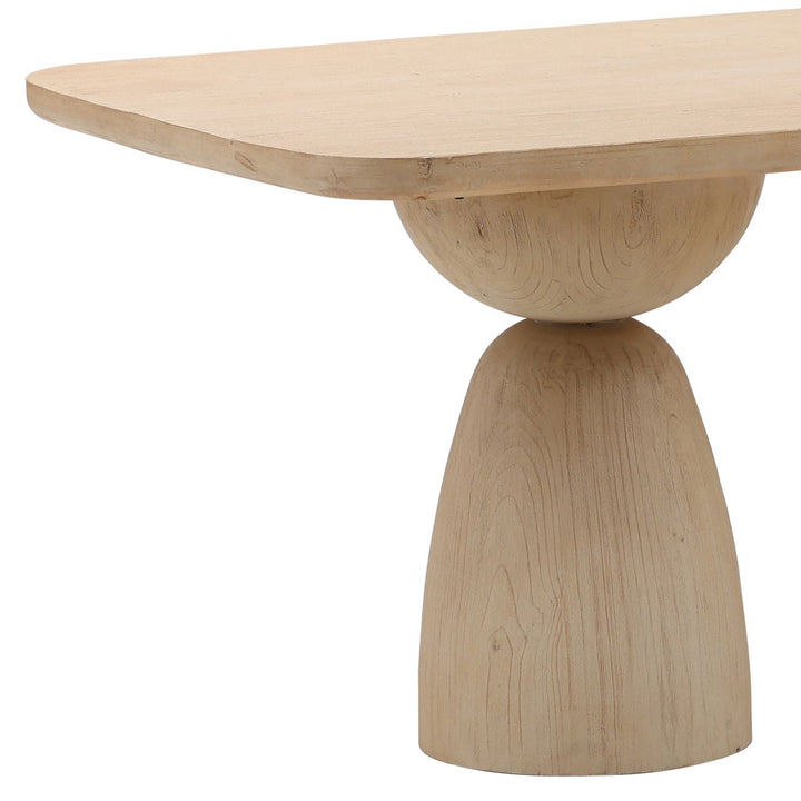 Caspian Reclaimed Pine Dining Table, detail 1 view