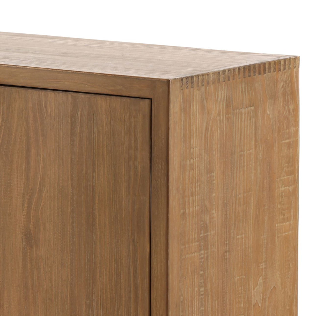 Thea Reclaimed Pine Sideboard, Brown · Six Door, detail 3 view