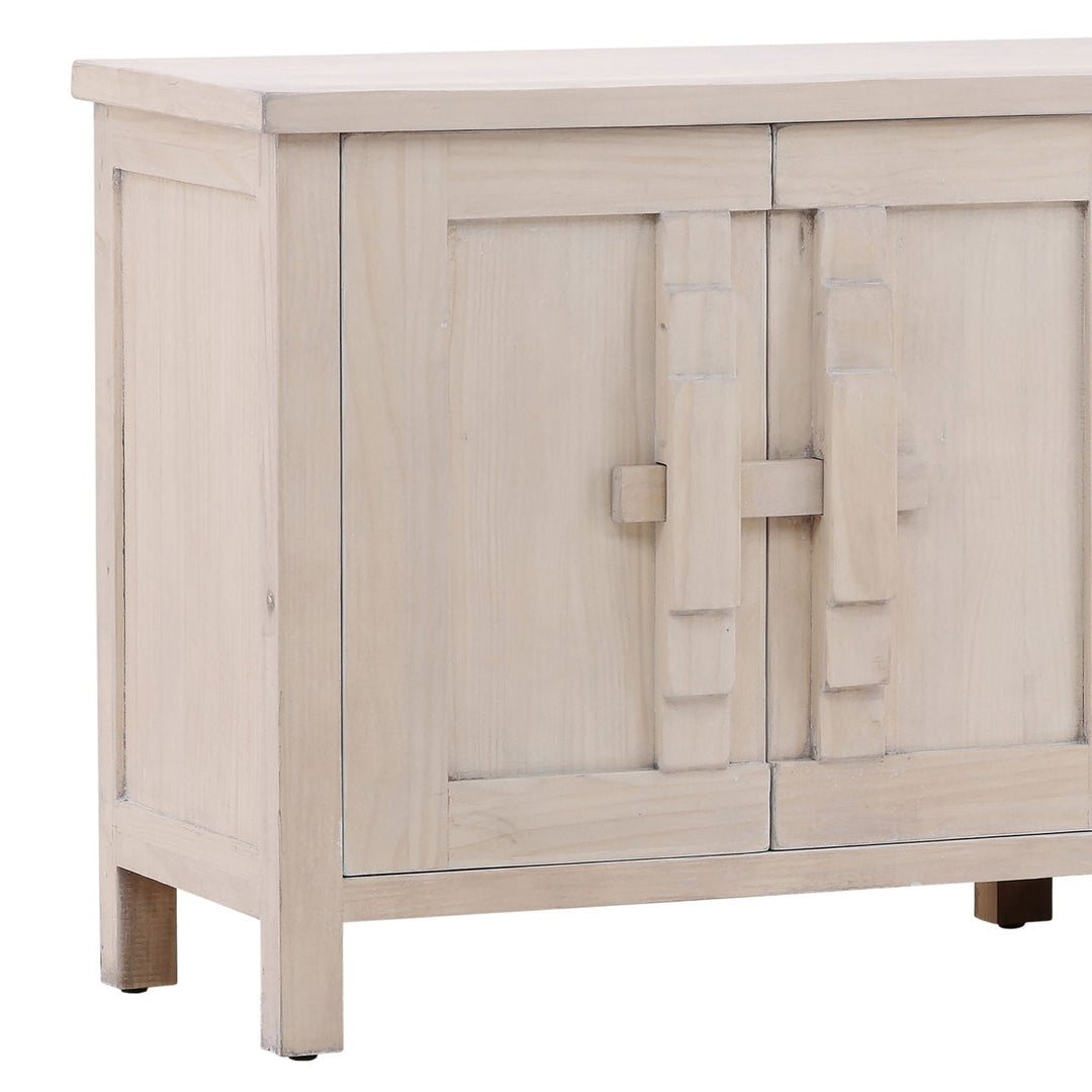 Ashlyn Reclaimed Pine Sideboard, detail 1 view