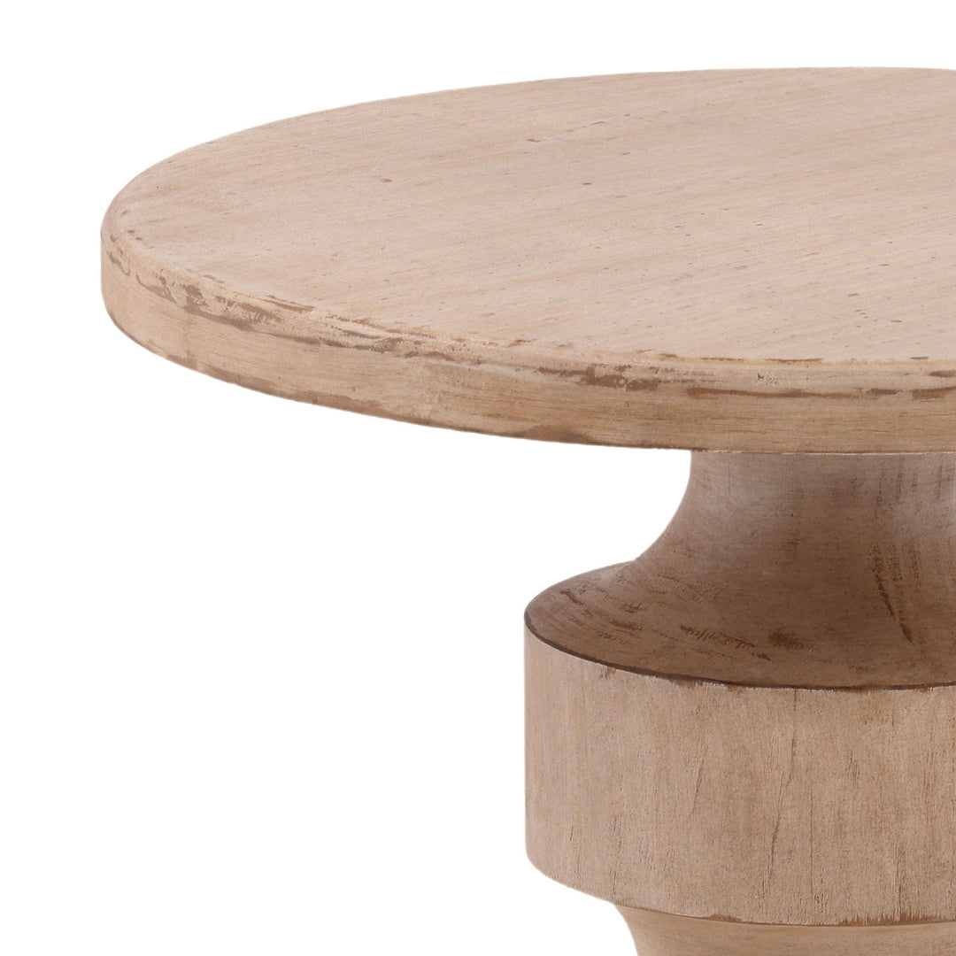 Haven Reclaimed Pine Side Table, detail 1 view
