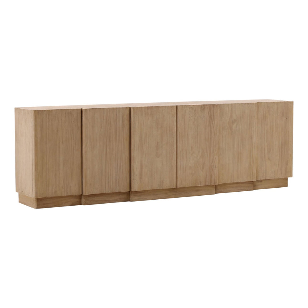 Emmett Reclaimed Pine Sideboard, three-quarter studio view