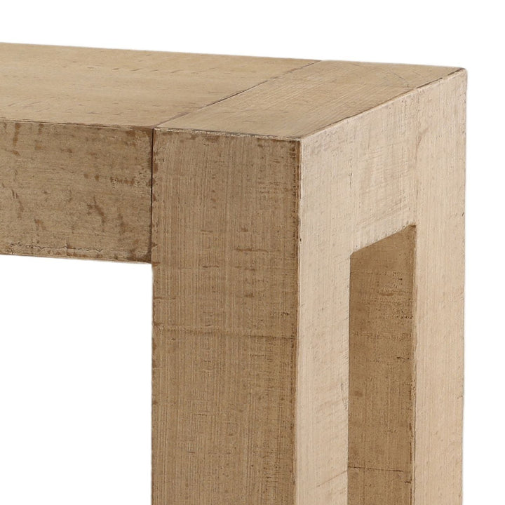 Landon Reclaimed Pine Console Table, detail 2 view
