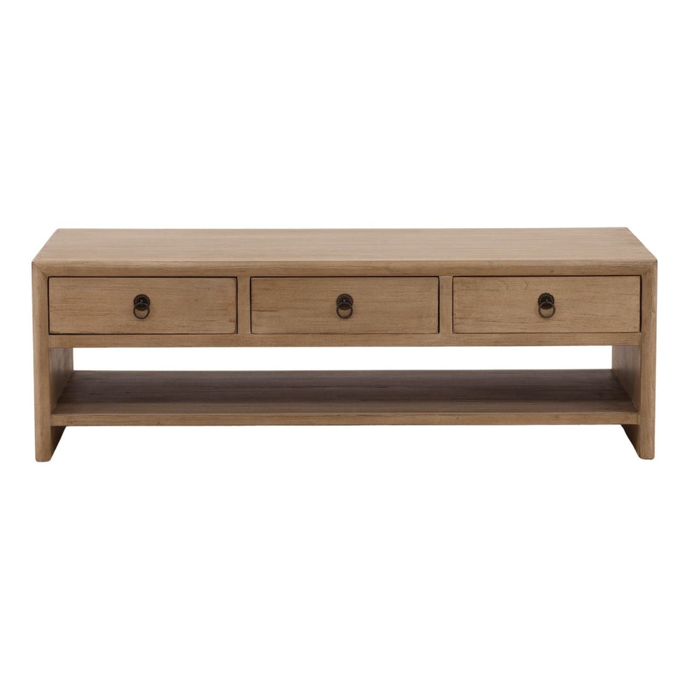 Ellery Reclaimed Pine Coffee Table, front view