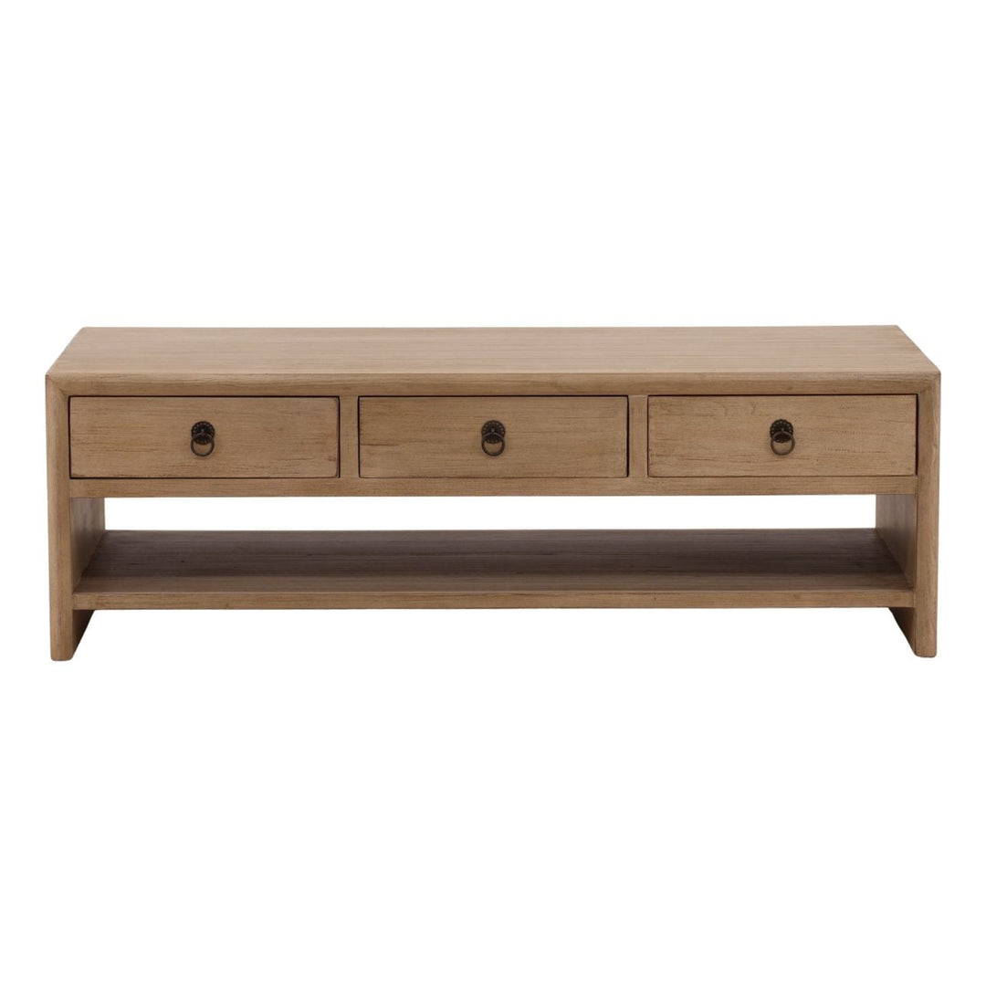 Ellery Reclaimed Pine Coffee Table, front view