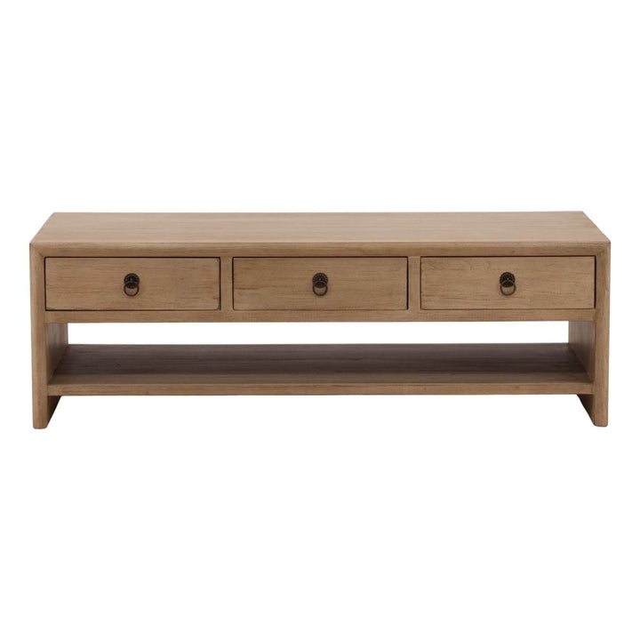 Ellery Reclaimed Pine Coffee Table, front view