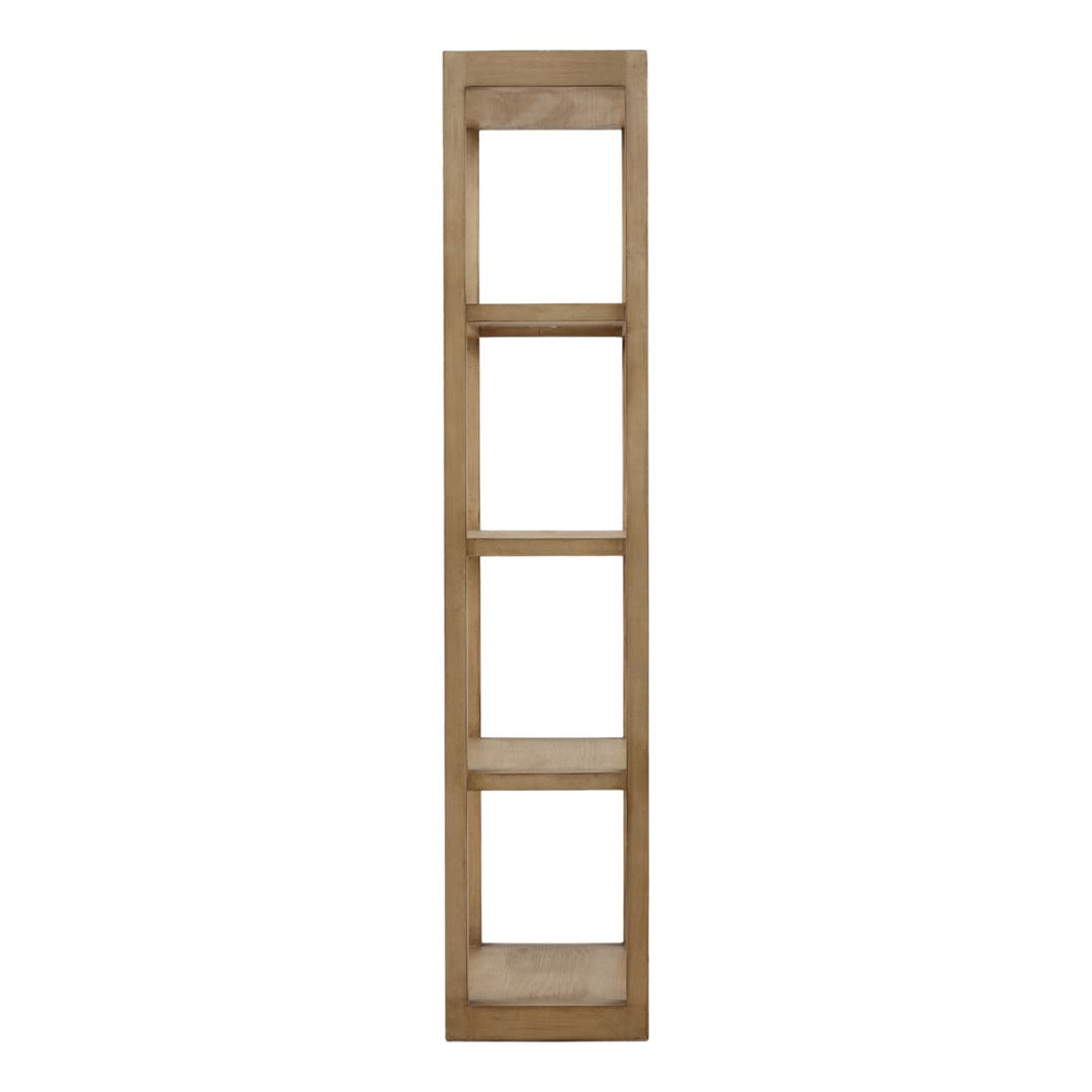 Tarin Reclaimed Pine Bookcase, profile view