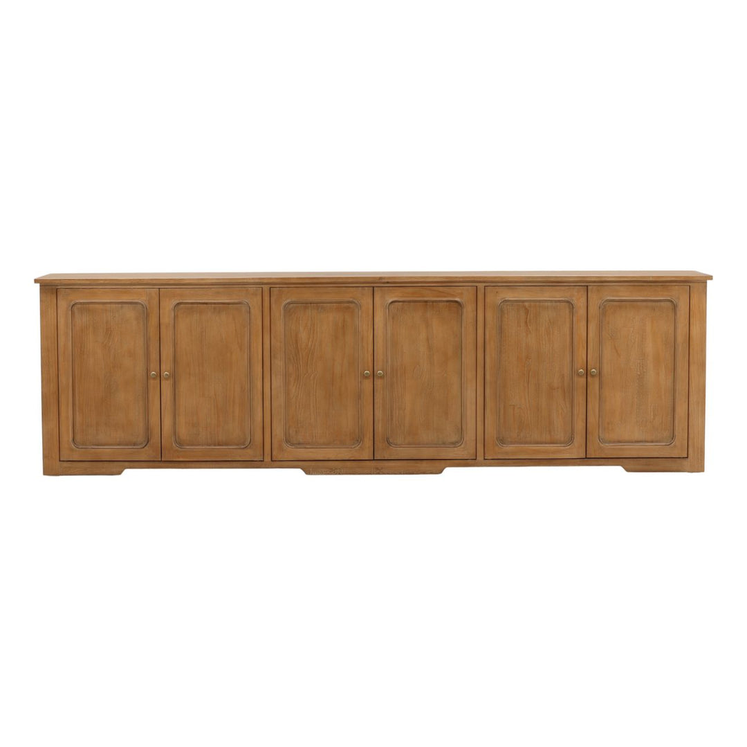 Alessio Reclaimed Pine Sideboard, Brown, front view