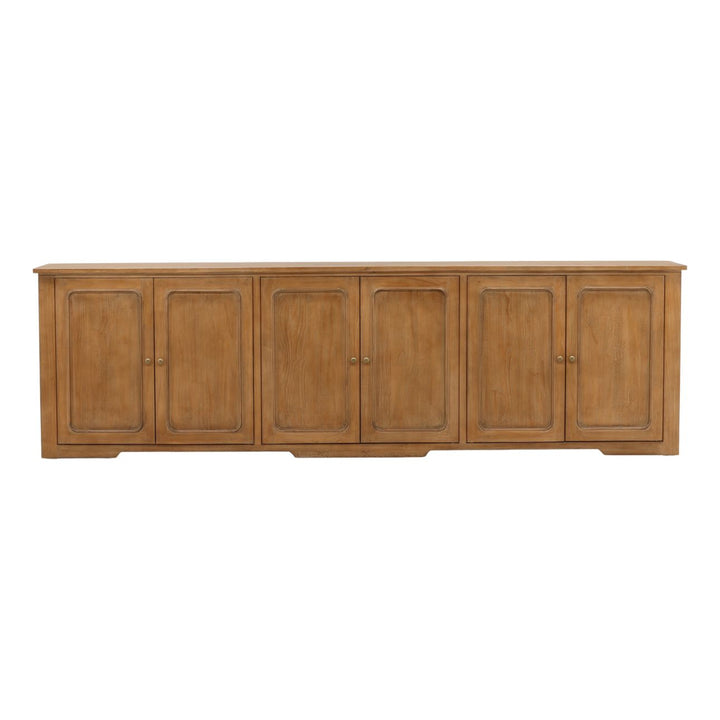 Alessio Reclaimed Pine Sideboard, Brown, front view