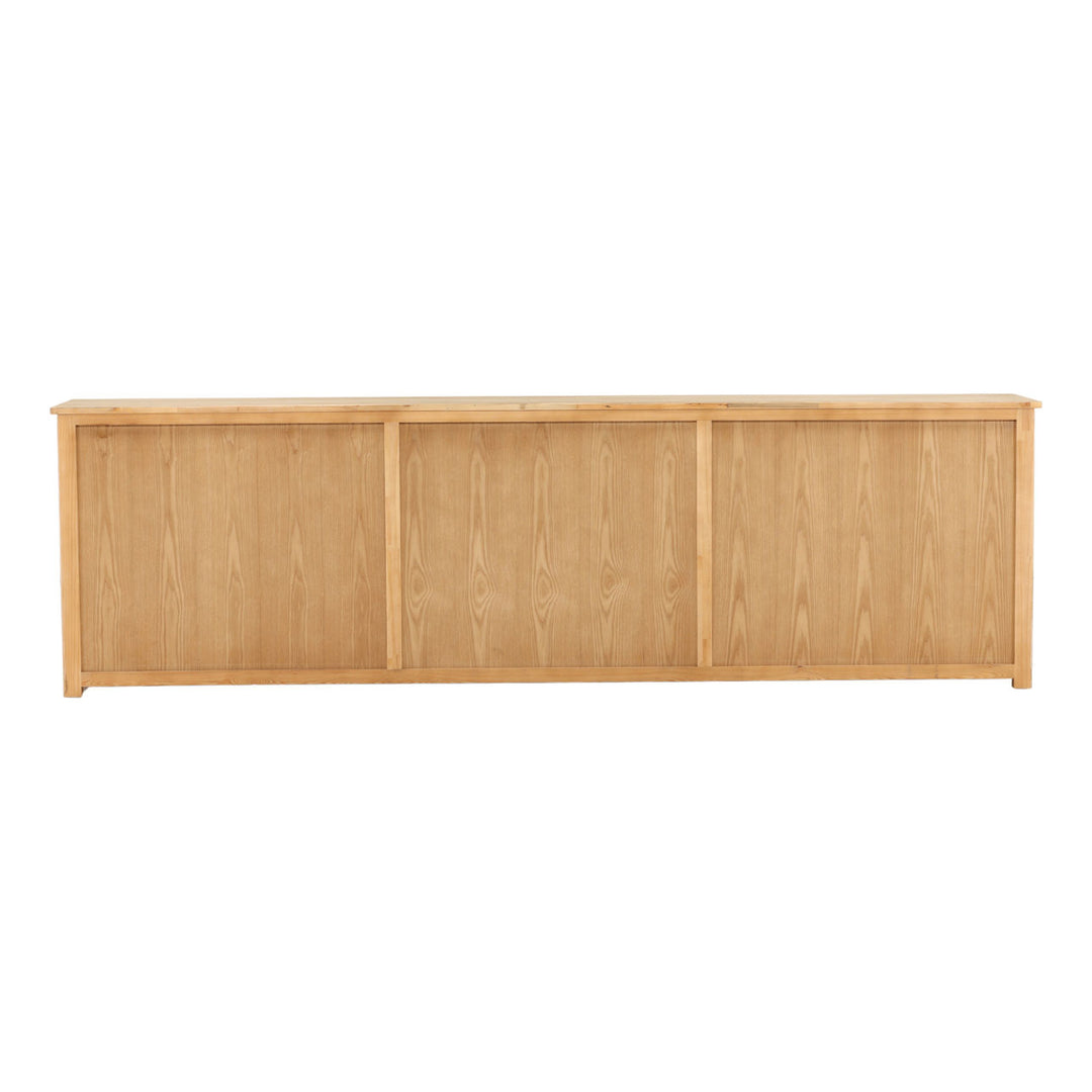 Alessio Reclaimed Pine Sideboard, Light Warm Wash, back view