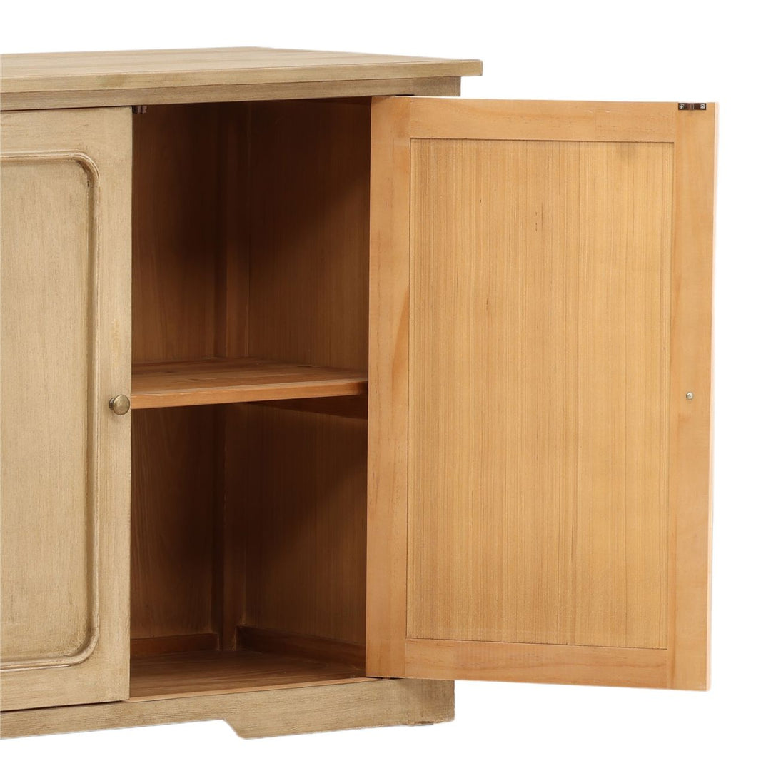 Alessio Reclaimed Pine Sideboard, Light Warm Wash, detail 2 view