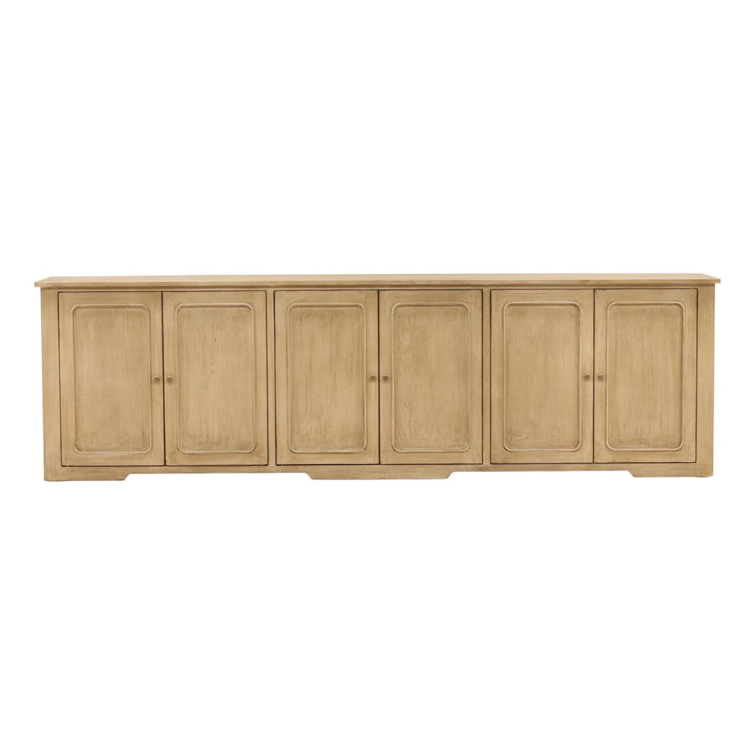 Alessio Reclaimed Pine Sideboard, Light Warm Wash, front view