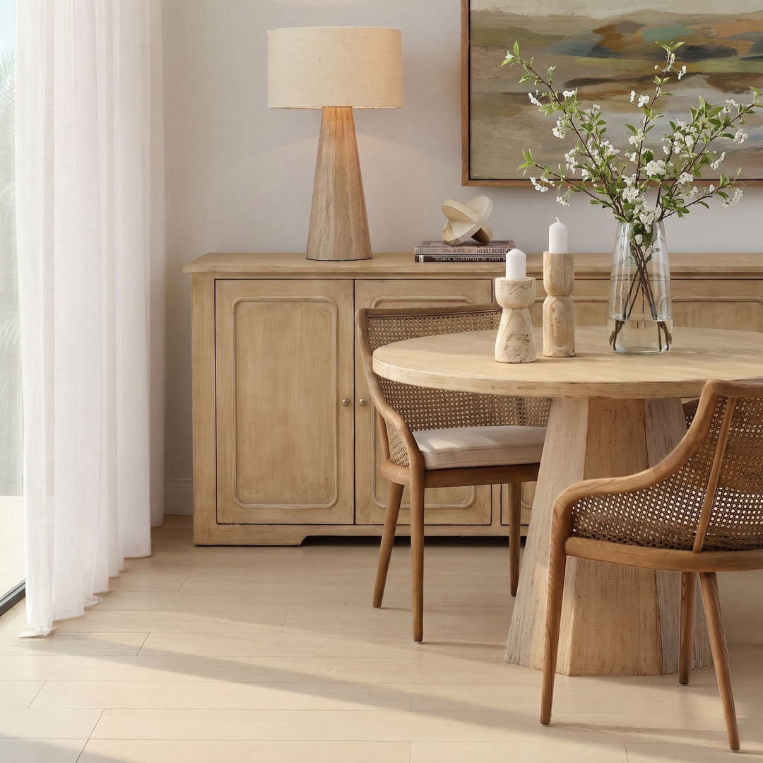 Alessio Reclaimed Pine Sideboard, Light Warm Wash, lifestyle view
