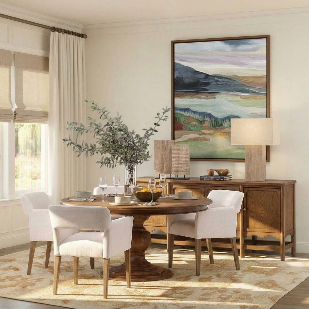 Elsie Reclaimed Pine Dining Table, lifestyle view