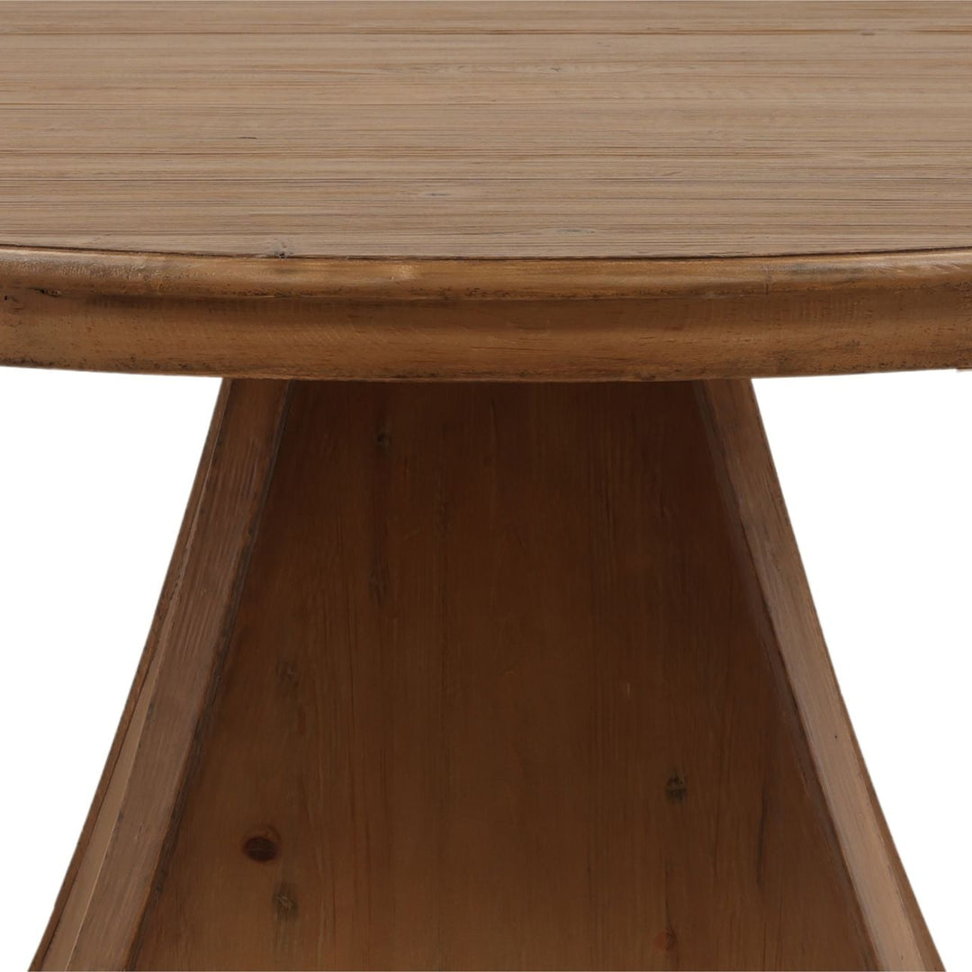 Zoe Reclaimed Pine Dining Table, detail 2 view