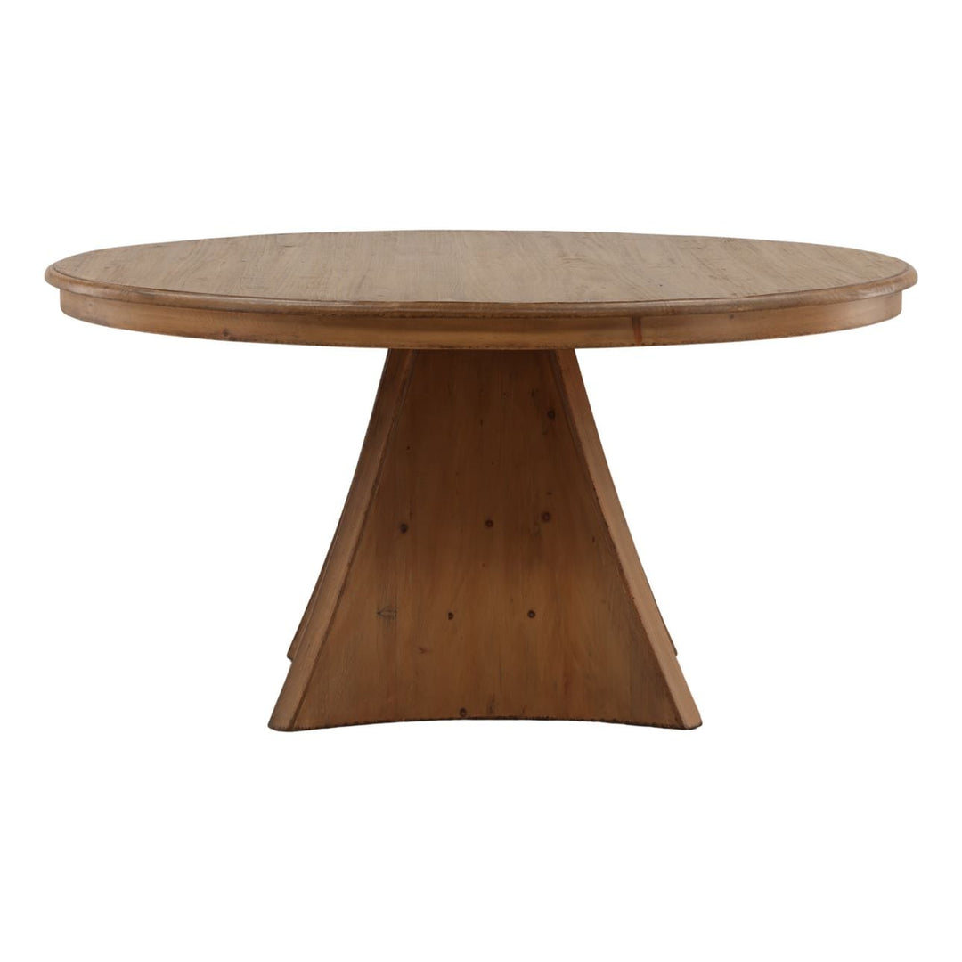 Zoe Reclaimed Pine Dining Table, front view