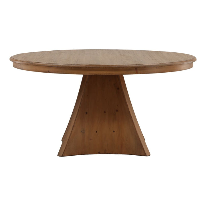Zoe Reclaimed Pine Dining Table, front view