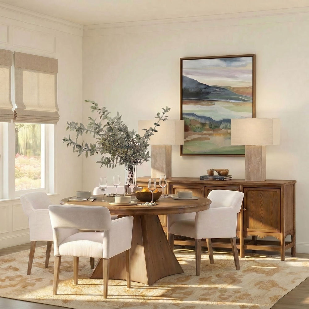 Zoe Reclaimed Pine Dining Table, alternate lifestyle view 1