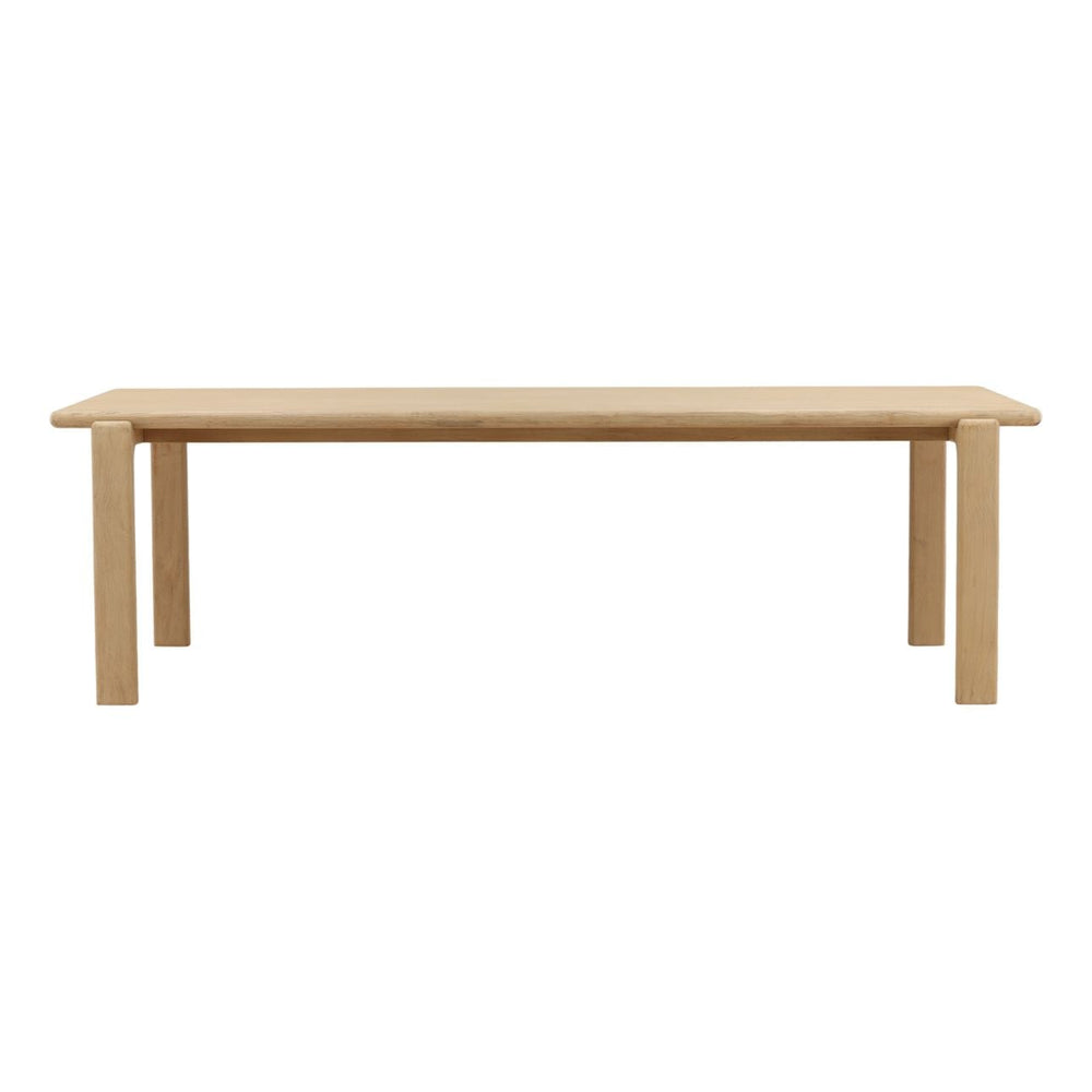 Zola Natural Reclaimed Pine Dining Table, front view