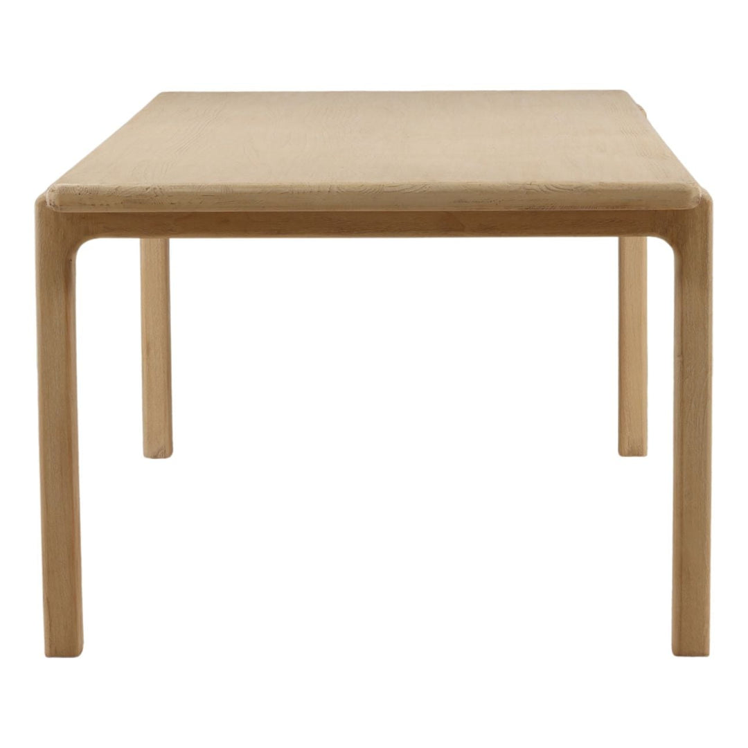 Zola Natural Reclaimed Pine Dining Table, profile view