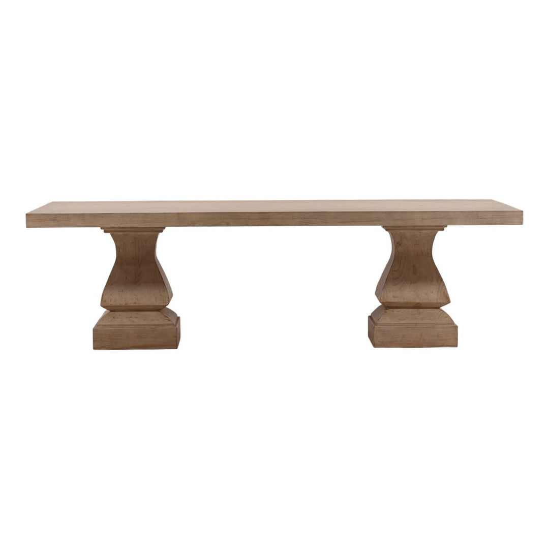 Amherst Reclaimed Pine Dining Table, front view