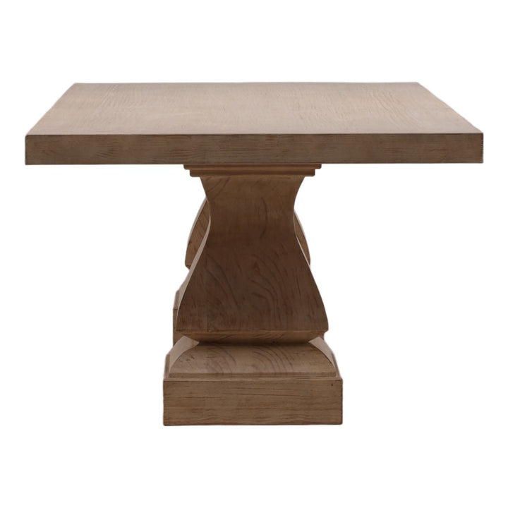 Amherst Reclaimed Pine Dining Table, profile view