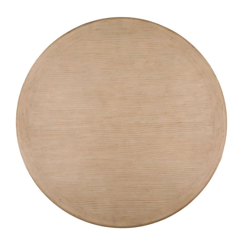 Barton Reclaimed Pine Dining Table, overhead view