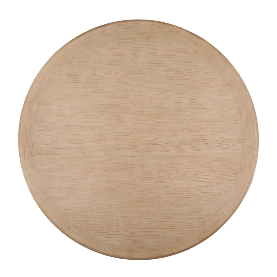 Barton Reclaimed Pine Dining Table, overhead view