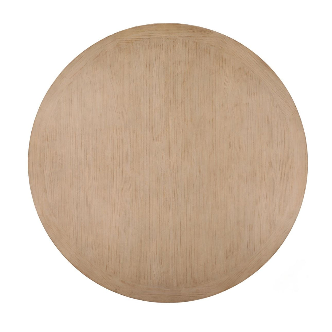 Caldwell Reclaimed Pine Dining Table, overhead view