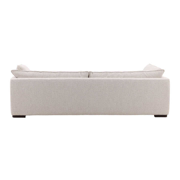 Ramren Cream Chenille Ash Sofa, back view
