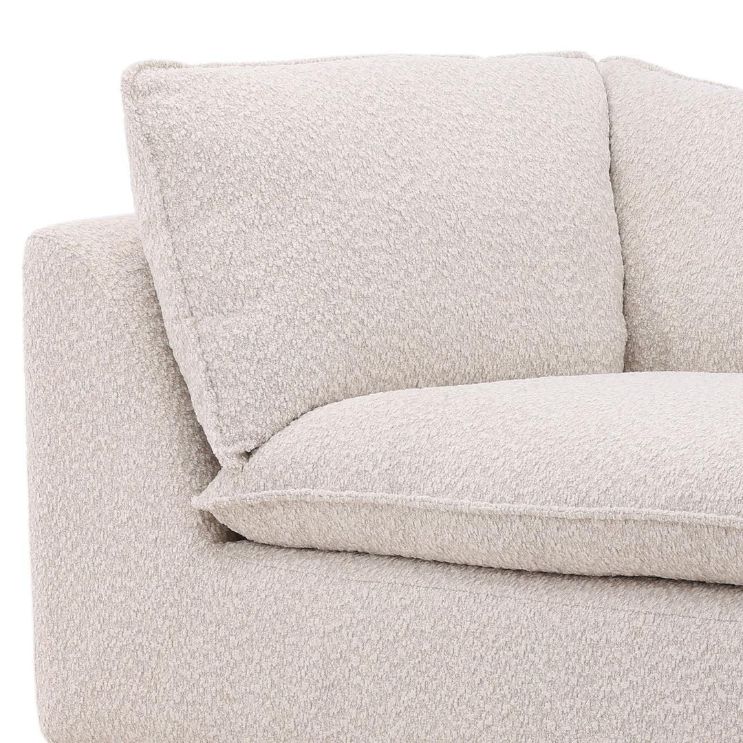 Ramren Cream Chenille Ash Sofa, detail 2 view