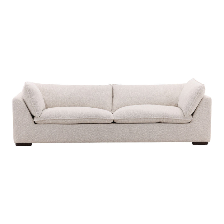 Ramren Cream Chenille Ash Sofa, front view