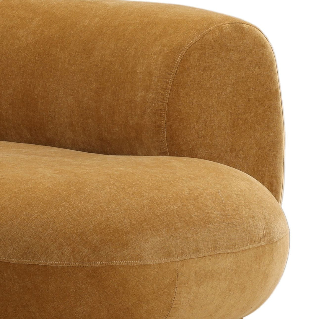 Lakren Chaise Sectional, Ochre · Right Side Chaise, detail 2 view
