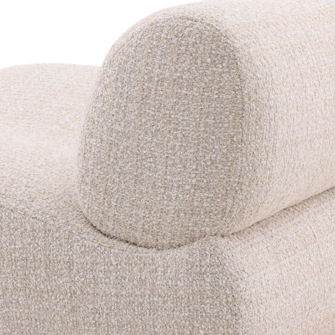 Oriana Sand Boucle Lounge Chair, detail 3 view