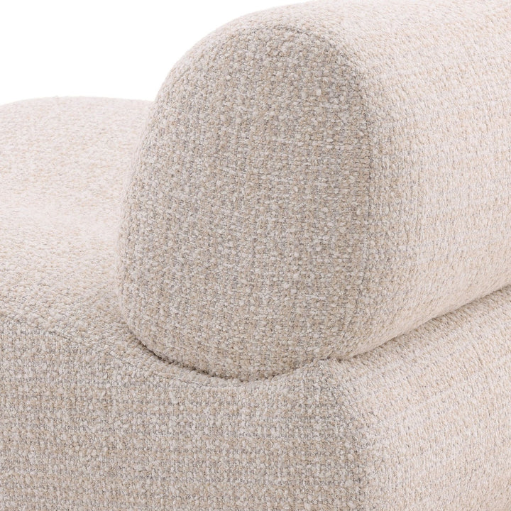 Oriana Sand Boucle Lounge Chair, detail 3 view