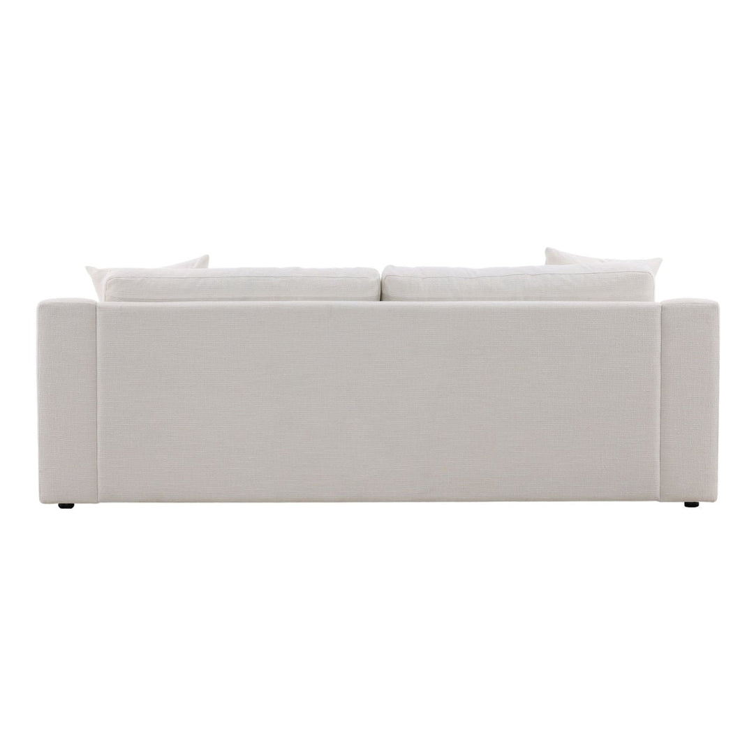 Emren Upholstered Sofa, Cream, back view