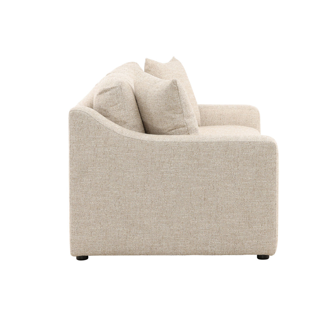 Emren Upholstered Sofa, Fawn, profile view