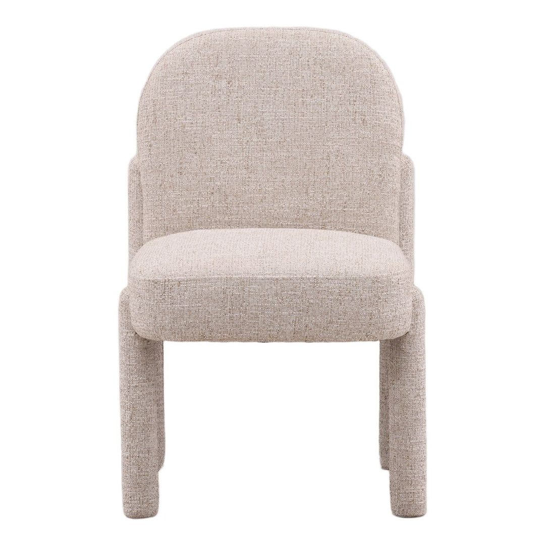 Sana Tweed Dining Chair, Fawn, front view
