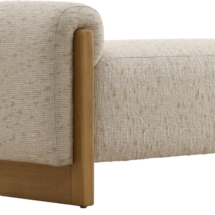 Ellis Cream Bench, detail 2 view