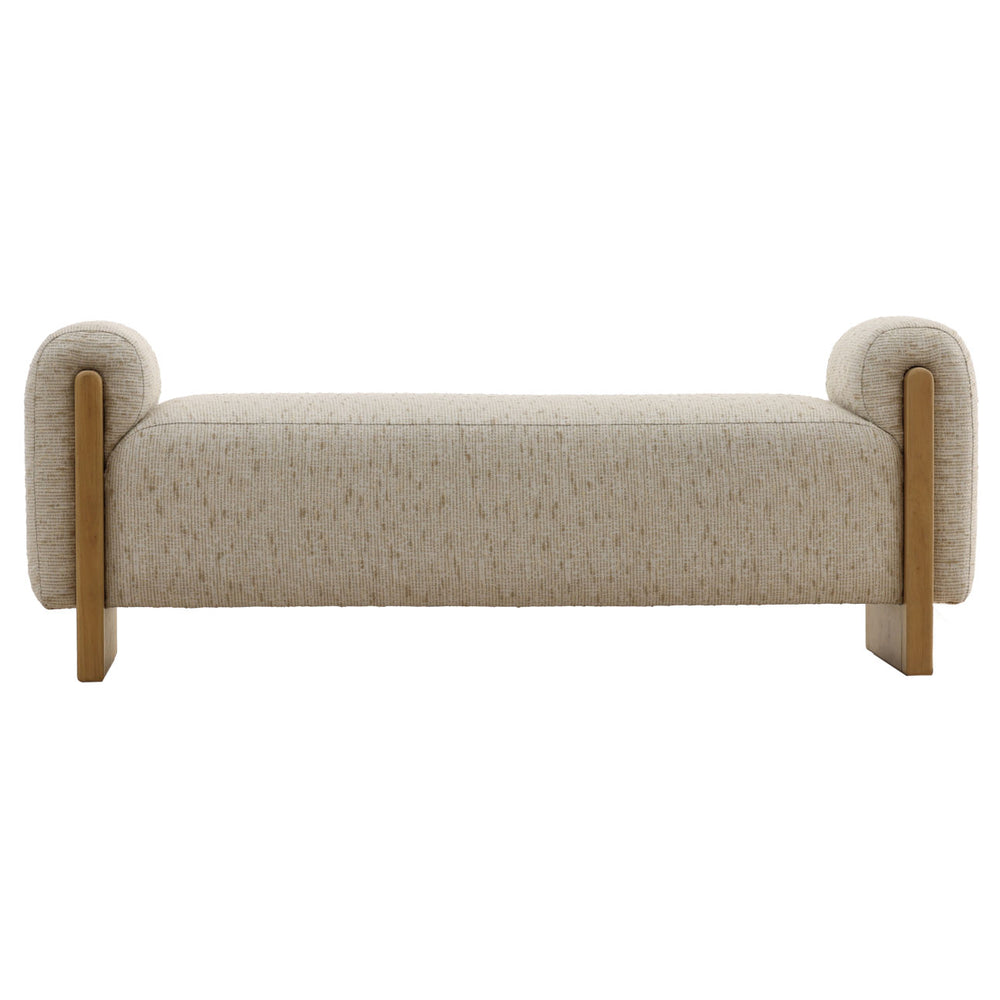 Ellis Cream Bench, front view