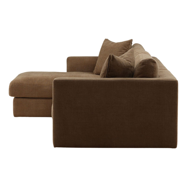Eralen Chaise Sectional, Coco · Left Side Chaise, profile view