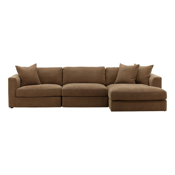 Eralen Chaise Sectional, Coco · Right Side Chaise, front view