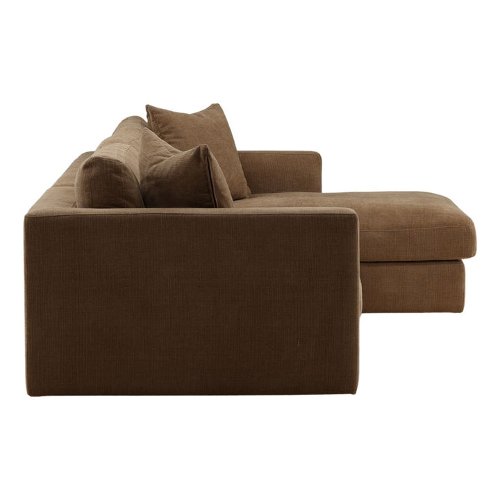 Eralen Chaise Sectional, Coco · Right Side Chaise, profile view