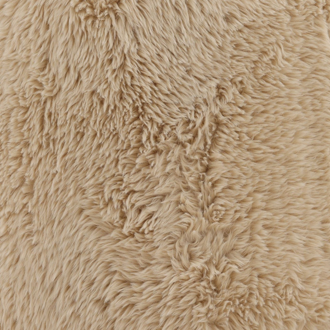 Anya Faux Fur Stool, detail 1 view