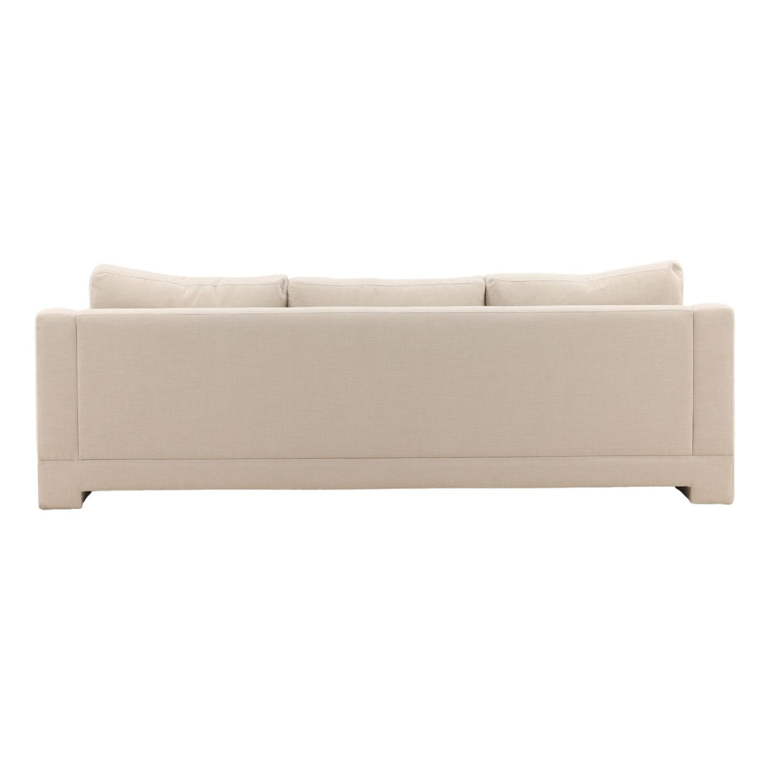 Chandren Upholstered Sofa, Oatmeal, back view