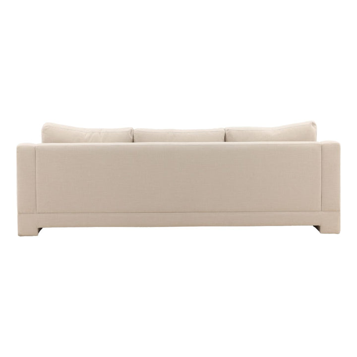 Chandren Upholstered Sofa, Oatmeal, back view